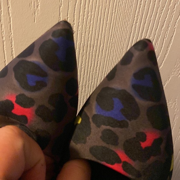 Nine West Women’s Animal Print Heels Open Toe Size 9 1/2 - Picture 7 of 9